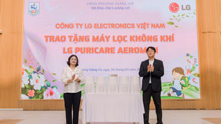 LG trao tặng 70 máy lọc không khí, góp phần nâng cao chất lượng không khí học đường tại Hà Nội