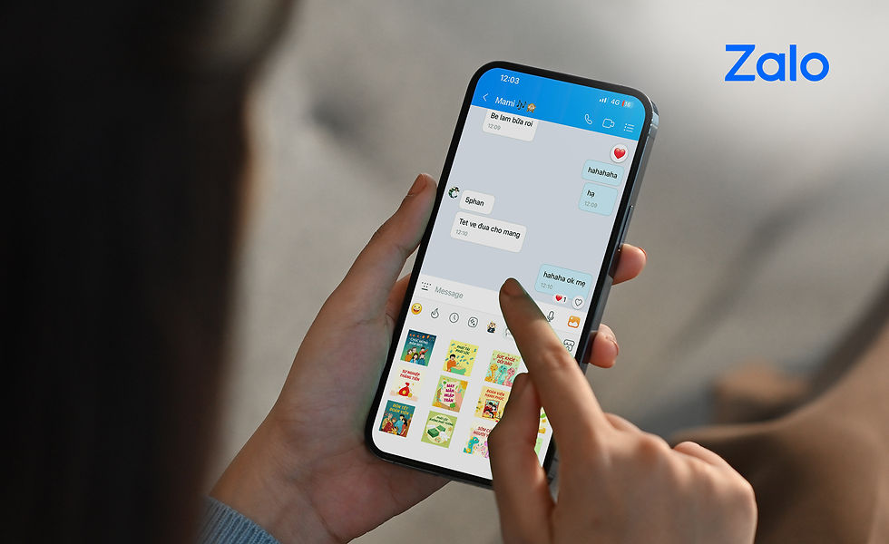 Người dùng có thể gửi Sticker Nhạc ngay trong các nhóm chat Zalo