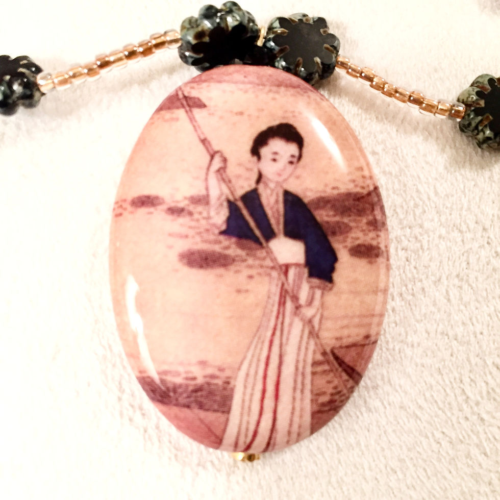 Thumbnail: Japanese Theme with Oval Focal Bead
