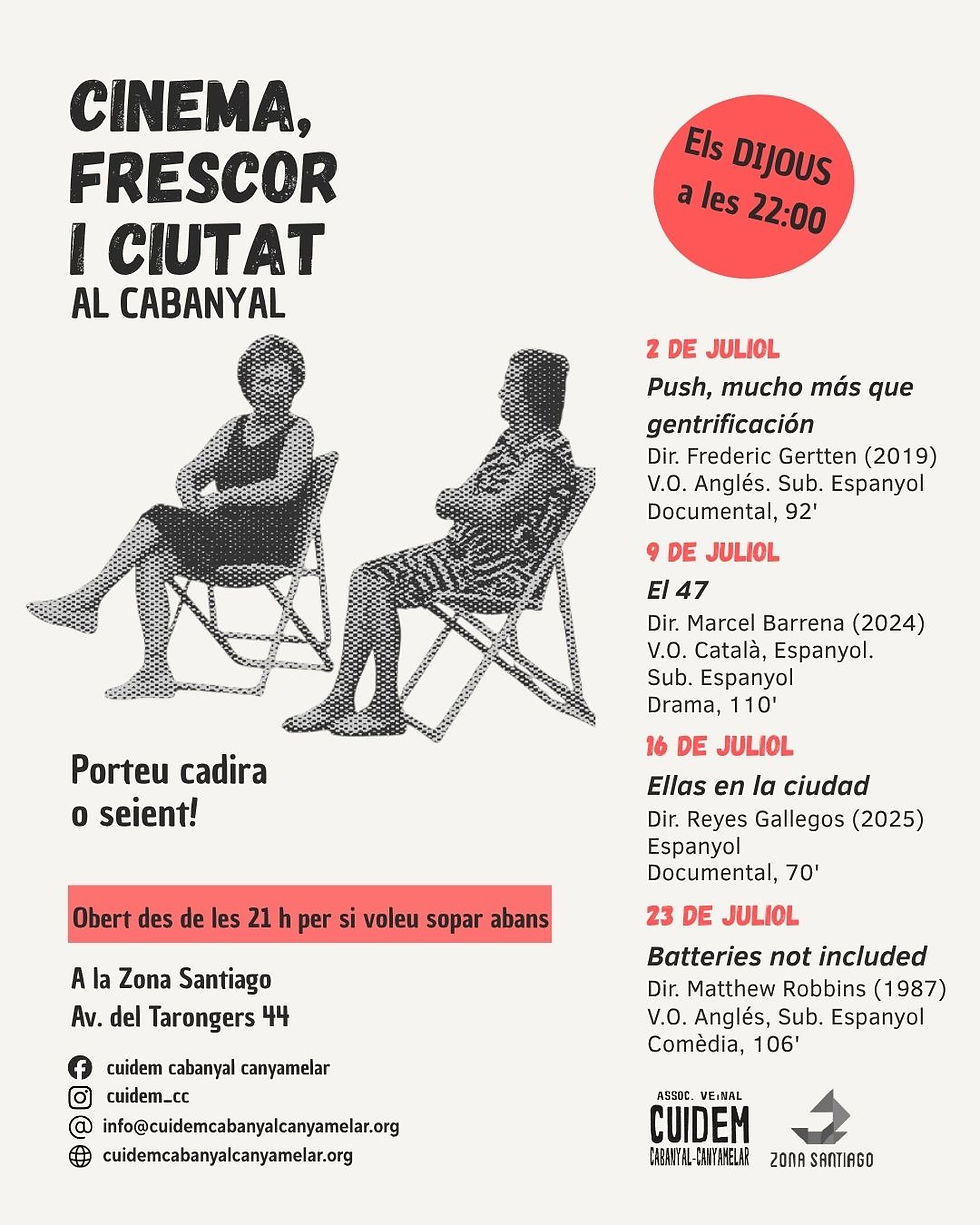 Torna el cinema a la fresca de Cuidem el Cabanyal-Canyamelar