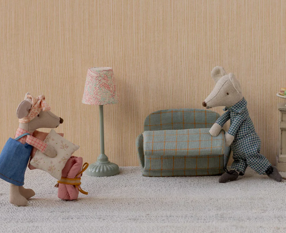 Thumbnail: Vintage floor lamp, Mouse - Mint