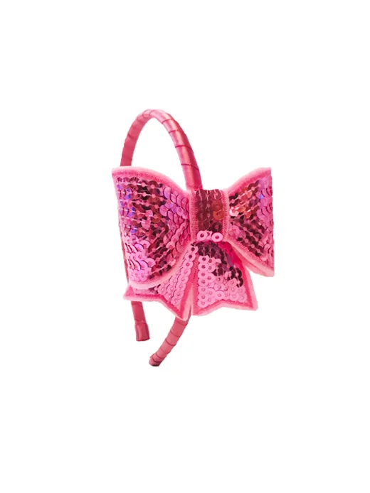 sequin bow headband
