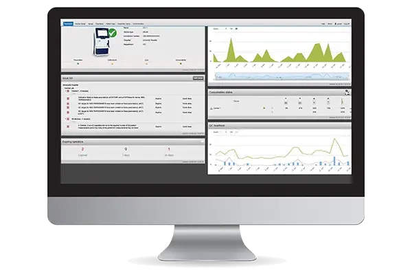 Software AQURE para la administración remota de sus equipos de Point Of Care