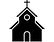 kerk-vectorpictogram-vlak-eenvoudig-stev