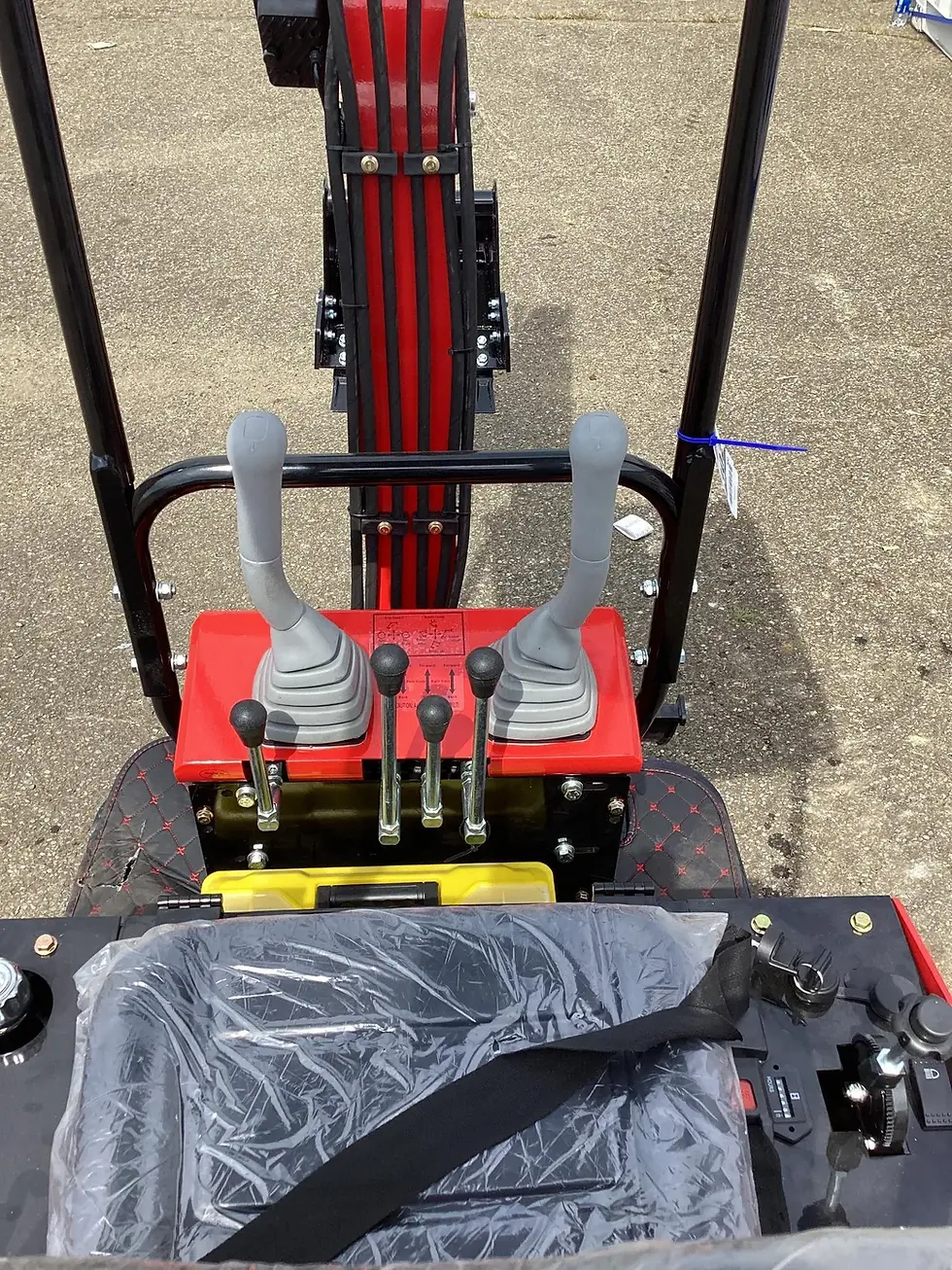 Thumbnail: New! Miva VA-13 Mini Excavator, Hydraulic Aux Line, Manual Thumb