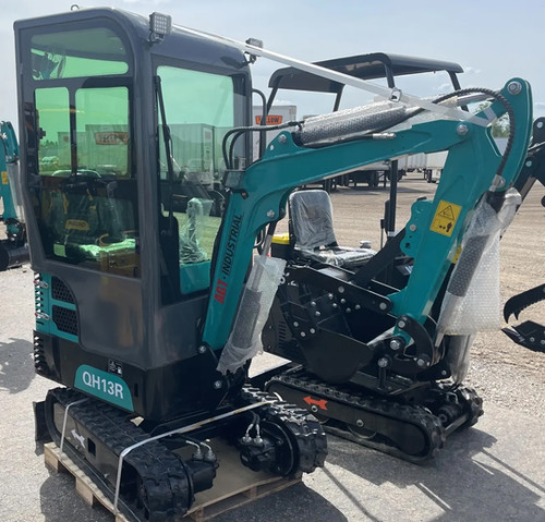 2024 AGT QH13R Mini Excavator, Brand New! Turquoise | Ohio Mini
