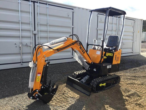 New! Miva VA-13 Mini Excavator, Hydraulic Aux Line, Manual Thumb
