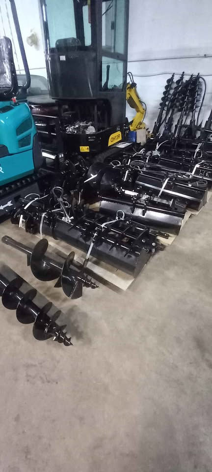 Thumbnail: Mini Excavator Auger 8"/12"/16"/24" 25MM Pin-Any 18 Series or below Gas Model!