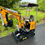 Thumbnail: New MIVA VA15 Excavator, Pilot Controls, Thumb, 15HP!