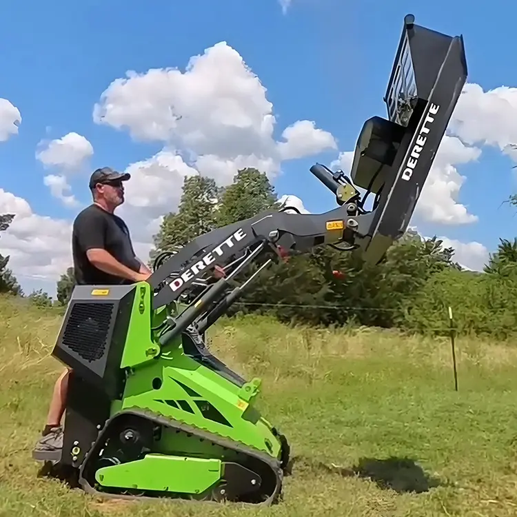 Thumbnail: Derette xTreme Duty Brush Cutter for Mini Skid Steer Loader