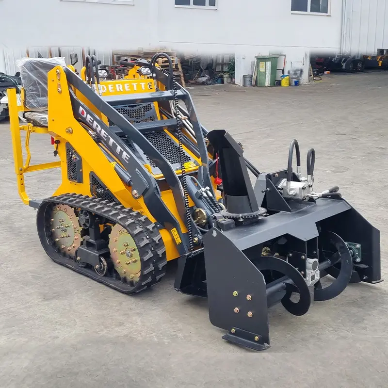 Thumbnail: Derette xTreme Duty Snow Blower for Mini Skid Steer Loader