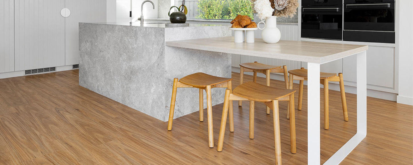 Luxury Vinyl Planks in a Gold Coast kitchen