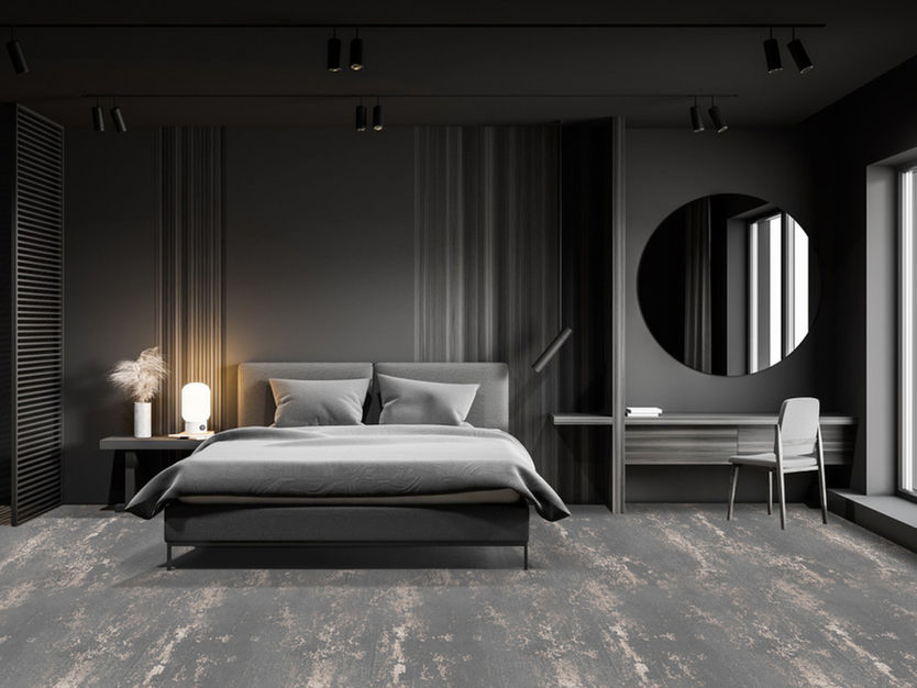 Brintons Mineral Collection carpet in a bedroom