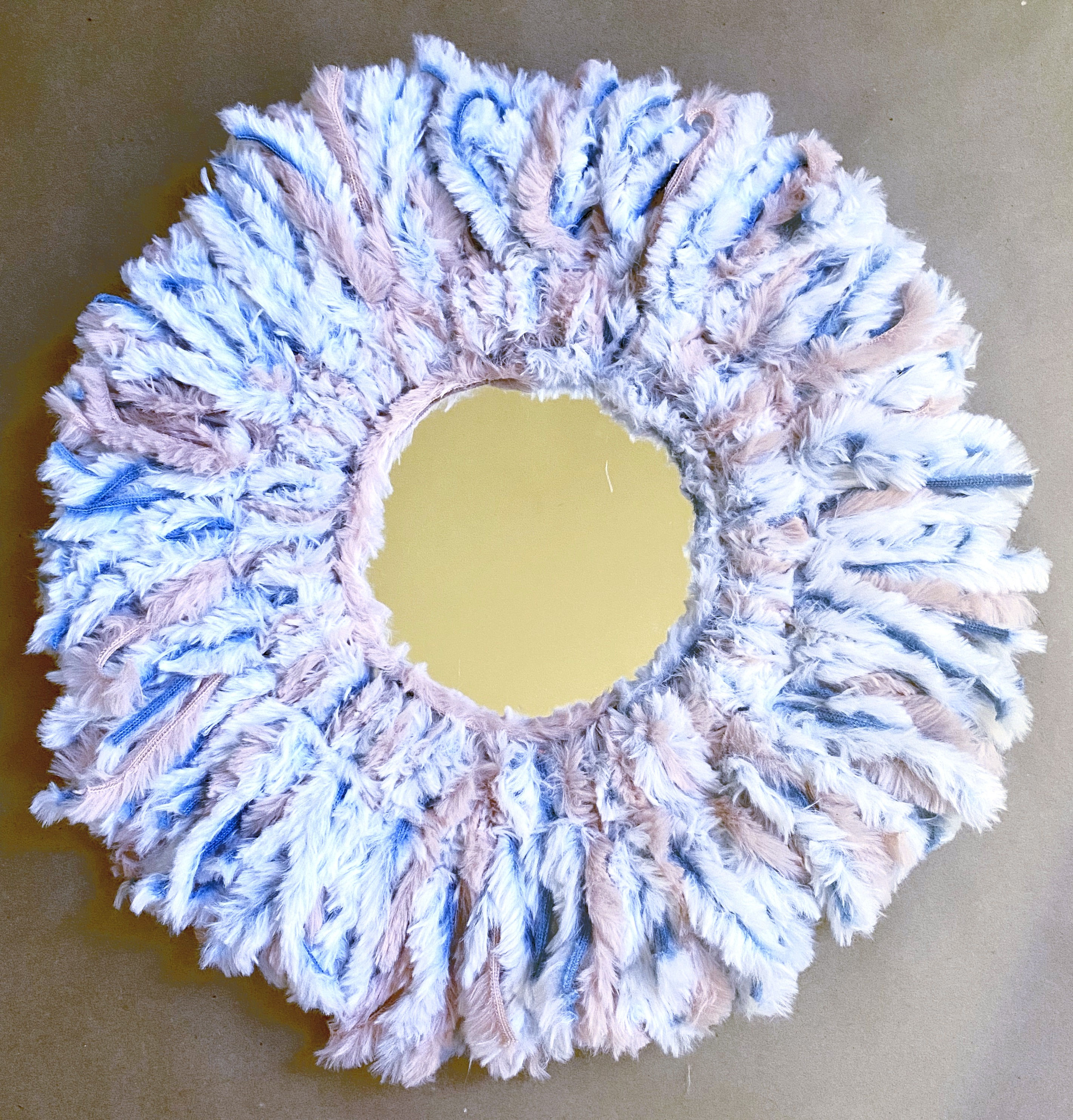 Blue and Pink Mirror