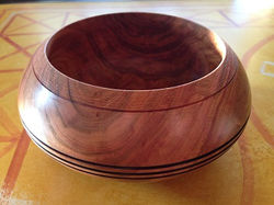 Bol en prunier bord brossé