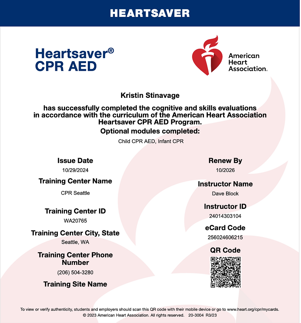 CPR Certification