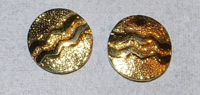 Larry Golsh 18K Gold Wave Earrings NITHPO ART