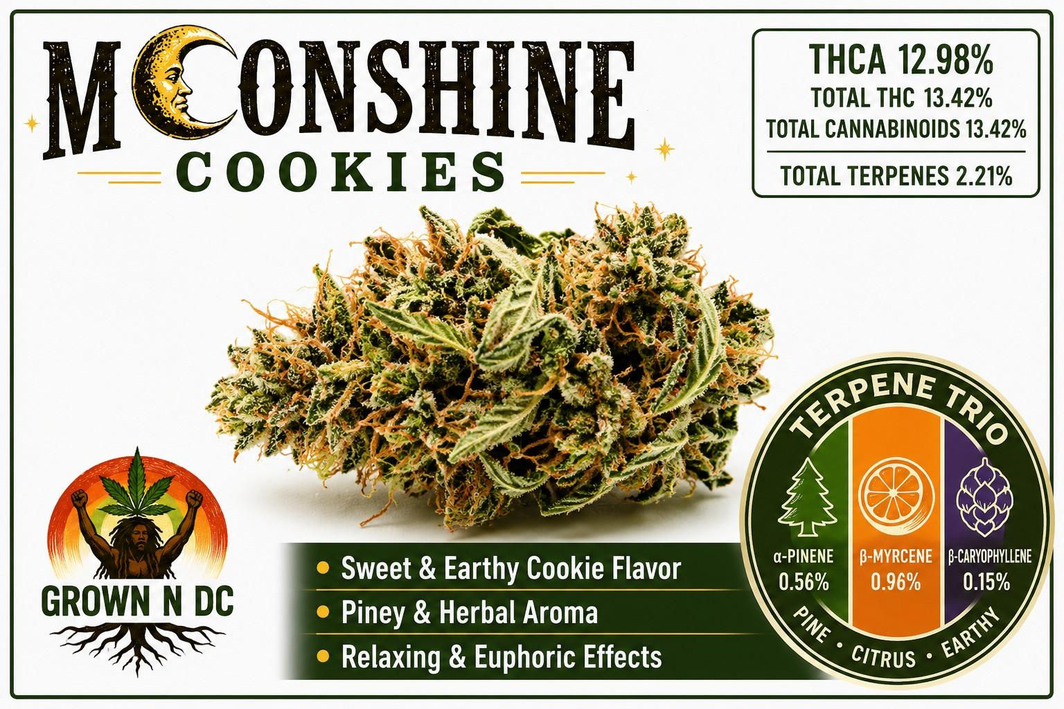 Moonshine Cookies | 1G | Grown N DC