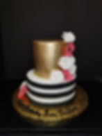 Striped Gold Dusted Tier