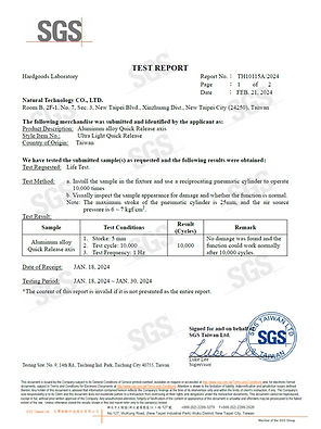 SGS -Steel Ball Fatigue test