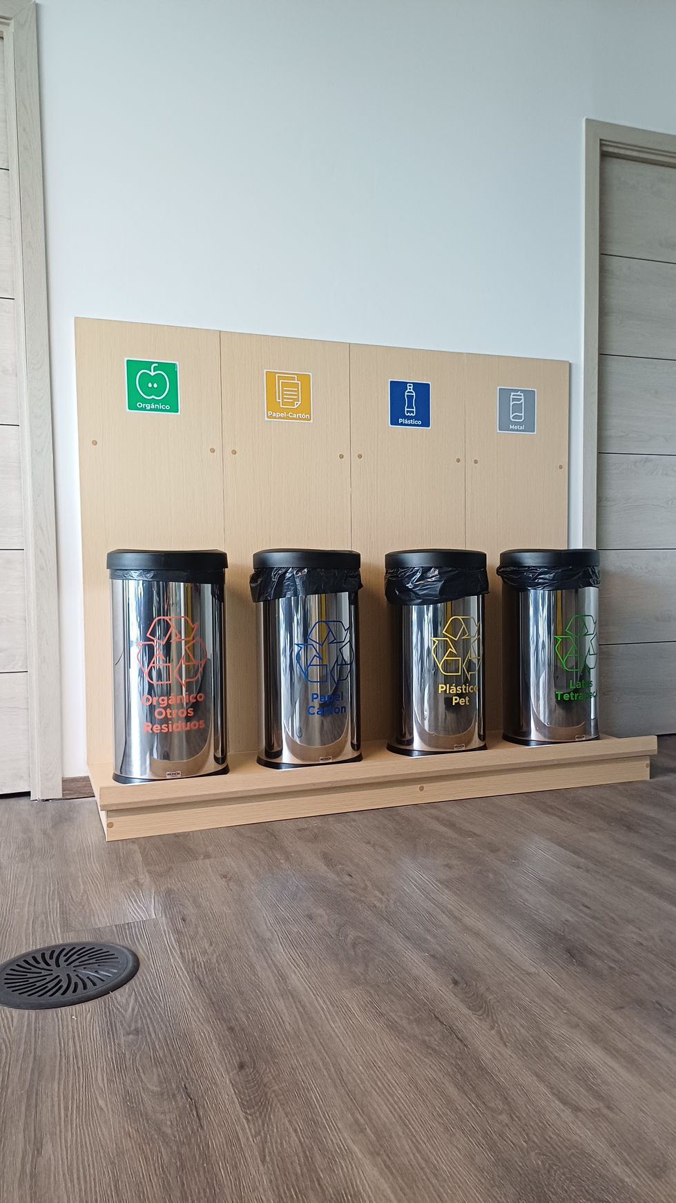 Base para contenedores de basura