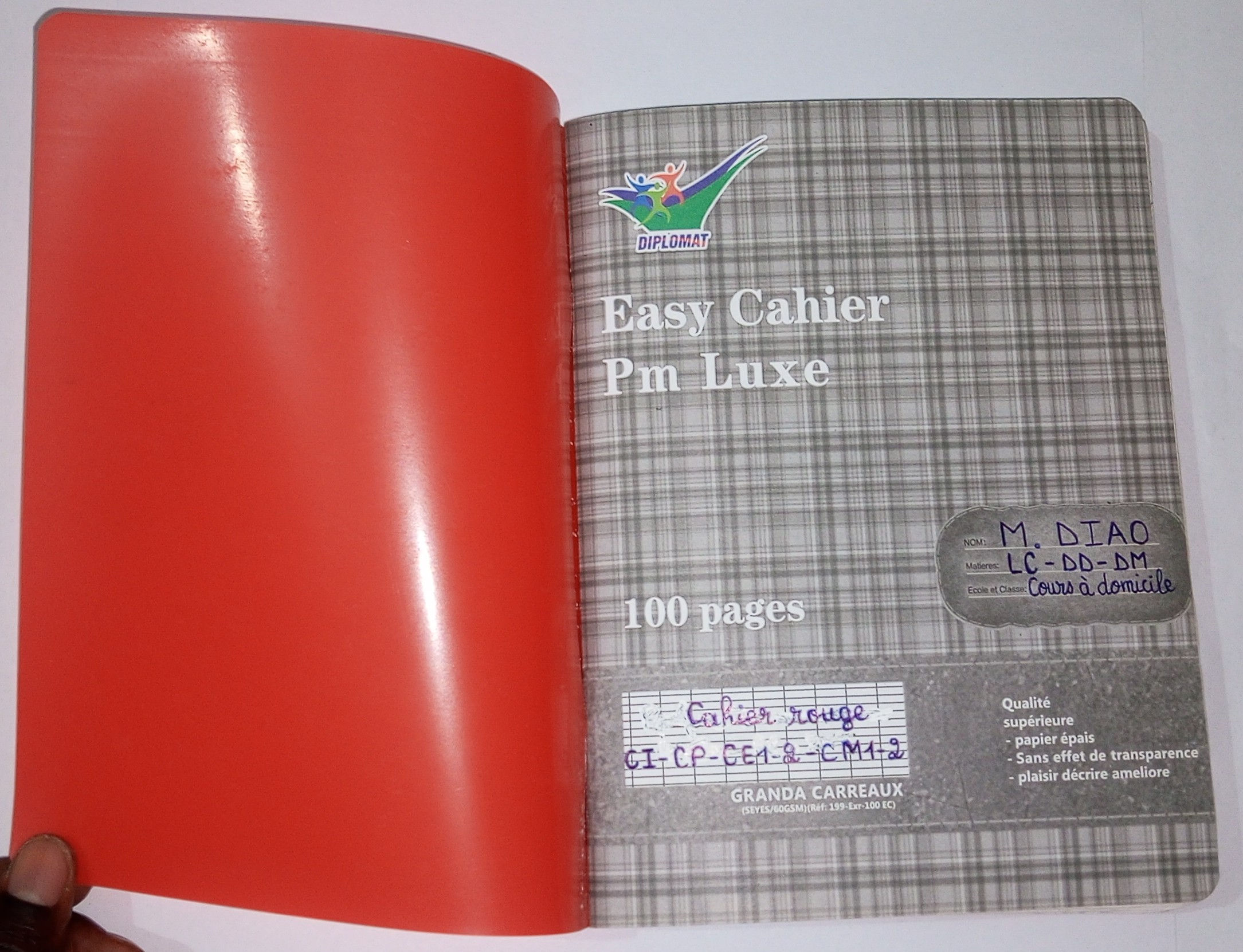 Cahier rouge : Portion 3