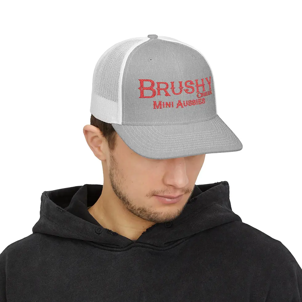 Thumbnail: Brushy Creek Mini Aussies Trucker Cap