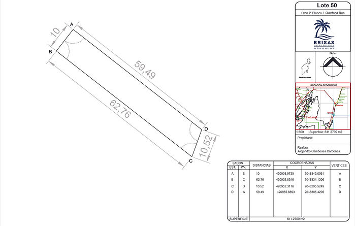 ✅ Es un terreno independiente de acceso por la carretera y es parte de uno de los 56 Lotes del Desarrollo 📢, los que tienen una playa de aguas cristalinas, frente al banco chinchorro 🦞 con una barrera de arrecife 🪸 muy cercana, lo que hace que en esta zona el mar sea como una gran alberca de aguas bajitas 🐚 y se pueda ingresar tranquilamente sin olas que interrumpan disfrutar de la tranquilidad del mar del caribe mexicano.

🌴 Terreno 10 x 61 mts  (ver plano en imagen)
🏖️ Front Beach con 10 mts de frente de playa

⚖️ Certeza Legal: ESCRITURADO

✅ Uso Suelo: Zonas Turístico Hotelero Densidad Alta comercial
✅ Densidad:  90 cuartos por hectárea
✅ Coeficiente de ocupación del suelo (COS): 70% de constructibilidad del terreno
✅ Coeficiente de utilización del suelo (CUS): 5.20 veces la cantidad de mts sobre el predio
✅ Altura Máxima:  6 niveles / 18 metros

💡 Uso de Paneles solares 🌞
🚰 Extracción de agua por Pozo
♻️ residuos por medio de Biodigestores

📍 Se accede por la carretera Mahahual a Xcalak en el km 28 aproximadamente, en la entrada hacia la  🏖️Playa Xahuayxol y a Punta Herradura.
Camino pavimentado, solo el acceso de la playa es terracería compactada por 4 km.