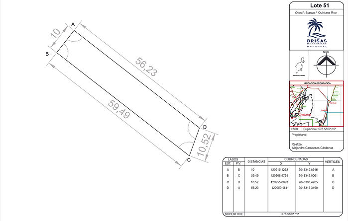 ✅ Es un terreno independiente de acceso por la carretera y es parte de uno de los 56 Lotes del Desarrollo 📢, los que tienen una playa de aguas cristalinas, frente al banco chinchorro 🦞 con una barrera de arrecife 🪸 muy cercana, lo que hace que en esta zona el mar sea como una gran alberca de aguas bajitas 🐚 y se pueda ingresar tranquilamente sin olas que interrumpan disfrutar de la tranquilidad del mar del caribe mexicano.

🌴 Terreno 10 x 58 mts  (ver plano en imagen)
🏖️ Front Beach con 10 mts de frente de playa

⚖️ Certeza Legal: ESCRITURADO

✅ Uso Suelo: Zonas Turístico Hotelero Densidad Alta comercial
✅ Densidad:  90 cuartos por hectárea
✅ Coeficiente de ocupación del suelo (COS): 70% de constructibilidad del terreno
✅ Coeficiente de utilización del suelo (CUS): 5.20 veces la cantidad de mts sobre el predio
✅ Altura Máxima:  6 niveles / 18 metros

💡 Uso de Paneles solares 🌞
🚰 Extracción de agua por Pozo
♻️ residuos por medio de Biodigestores

📍 Se accede por la carretera Mahahual a Xcalak en el km 28 aproximadamente, en la entrada hacia la  🏖️Playa Xahuayxol y a Punta Herradura.
Camino pavimentado, solo el acceso de la playa es terracería compactada por 4 km.