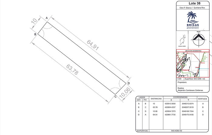 ✅ Es un terreno independiente de acceso por la carretera y es parte de uno de los 56 Lotes del Desarrollo 📢, los que tienen una playa de aguas cristalinas, frente al banco chinchorro 🦞 con una barrera de arrecife 🪸 muy cercana, lo que hace que en esta zona el mar sea como una gran alberca de aguas bajitas 🐚 y se pueda ingresar tranquilamente sin olas que interrumpan disfrutar de la tranquilidad del mar del caribe mexicano.

🌴 Terreno 10 x 64 mts  (ver plano en imagen)
🏖️ Front Beach con 10 mts de frente de playa

⚖️ Certeza Legal: ESCRITURADO

✅ Uso Suelo: Zonas Turístico Hotelero Densidad Alta comercial
✅ Densidad:  90 cuartos por hectárea
✅ Coeficiente de ocupación del suelo (COS): 70% de constructibilidad del terreno
✅ Coeficiente de utilización del suelo (CUS): 5.20 veces la cantidad de mts sobre el predio
✅ Altura Máxima:  6 niveles / 18 metros

💡 Uso de Paneles solares 🌞
🚰 Extracción de agua por Pozo
♻️ residuos por medio de Biodigestores

📍 Se accede por la carretera Mahahual a Xcalak en el km 28 aproximadamente, en la entrada hacia la  🏖️Playa Xahuayxol y a Punta Herradura.
Camino pavimentado, solo el acceso de la playa es terracería compactada por 4 km.