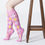 Thumbnail: Women's Traditional Argyle Knee High Socks Set