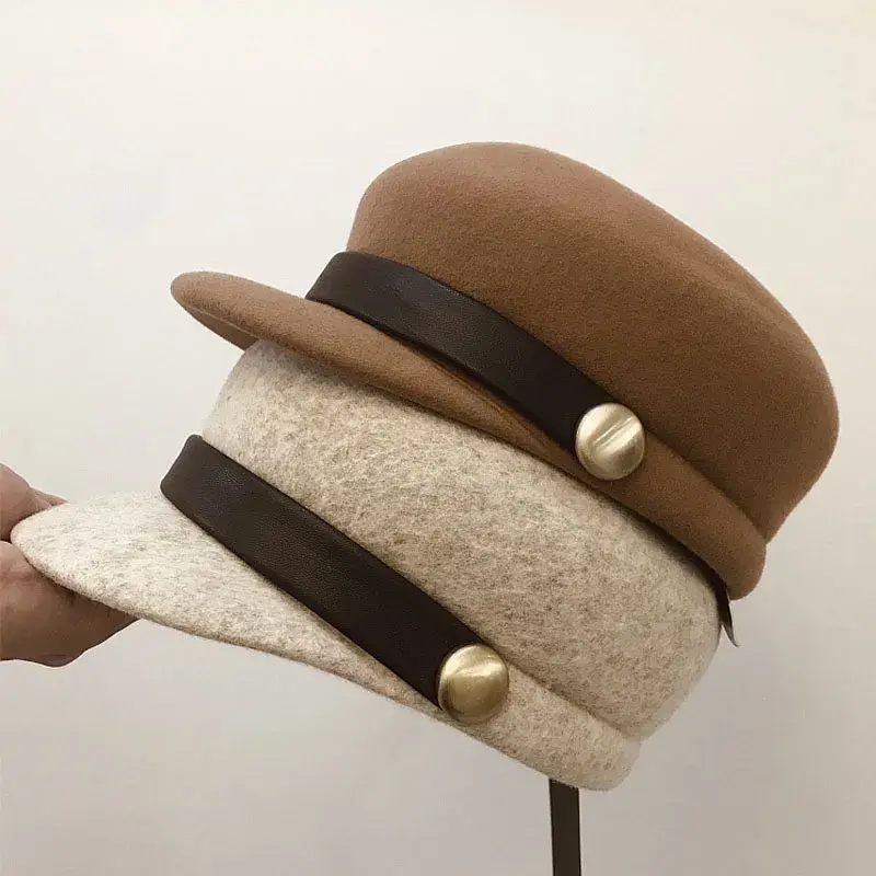 Thumbnail: Wool Felt Cap for Women