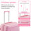 Thumbnail: Luggage Sets 4 Piece, Expandable Lightweight Suitcase, Mute Spinner Wheels