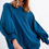 Thumbnail: Super Oversized Sweatshirt With Seam Detail in Blue