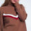 Thumbnail: Sweater With Chevron Detail in Brown