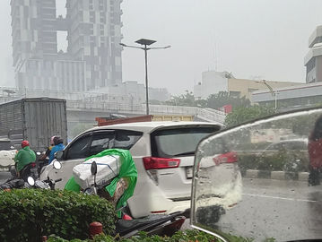Tingginya curah hujan di Jakarta (Randy Wirayudha/Historia.ID)