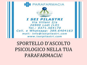 Sportello d'ascolto in parafarmacia!