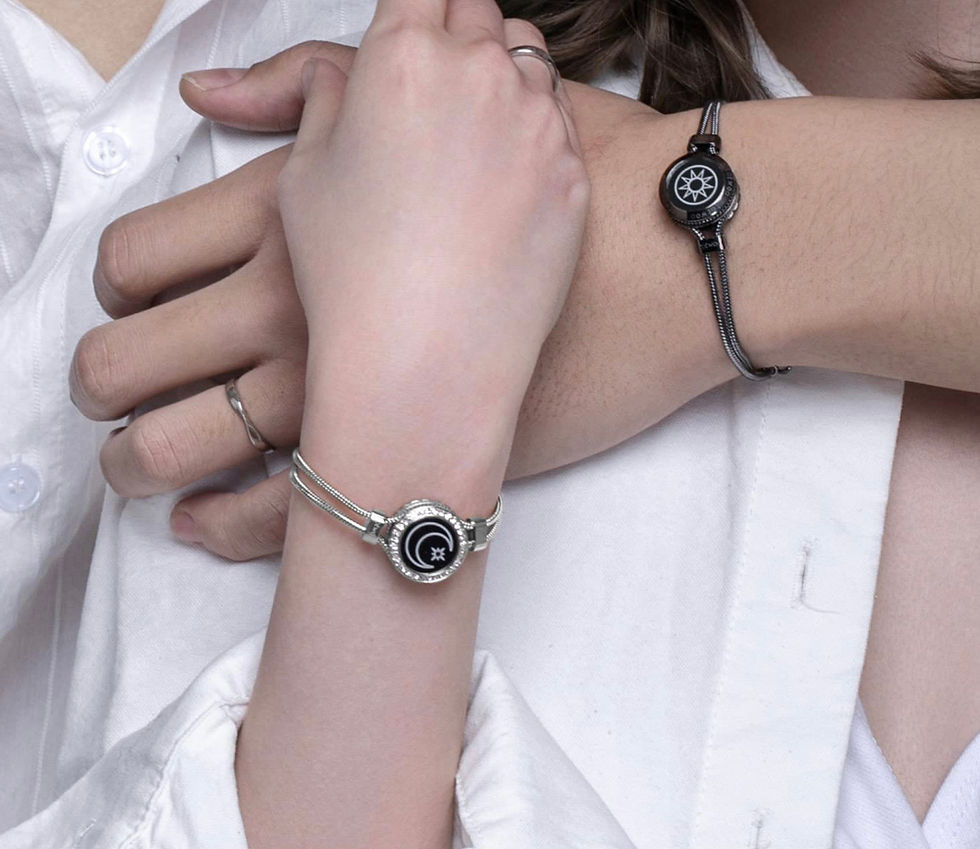 الصورة المصغرة: TOTWOO Couple Smart Bracelet Loop Long Distance Connection Bracelets Touch Love 