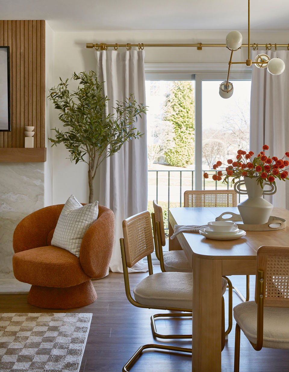NBC's George to the Rescue - A charitable interior design project by Curated Nest in White Plains, Westchester, NY - dining room