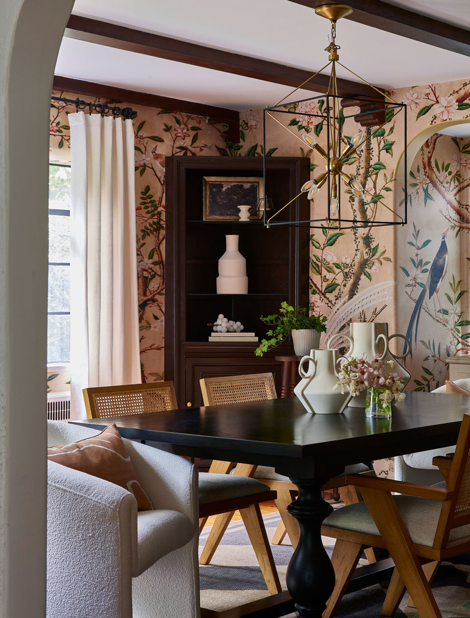 Curated Nest Interior Design - Woodland Drive Rye NY - Dining Room 4 - Modern Tudor Remodel