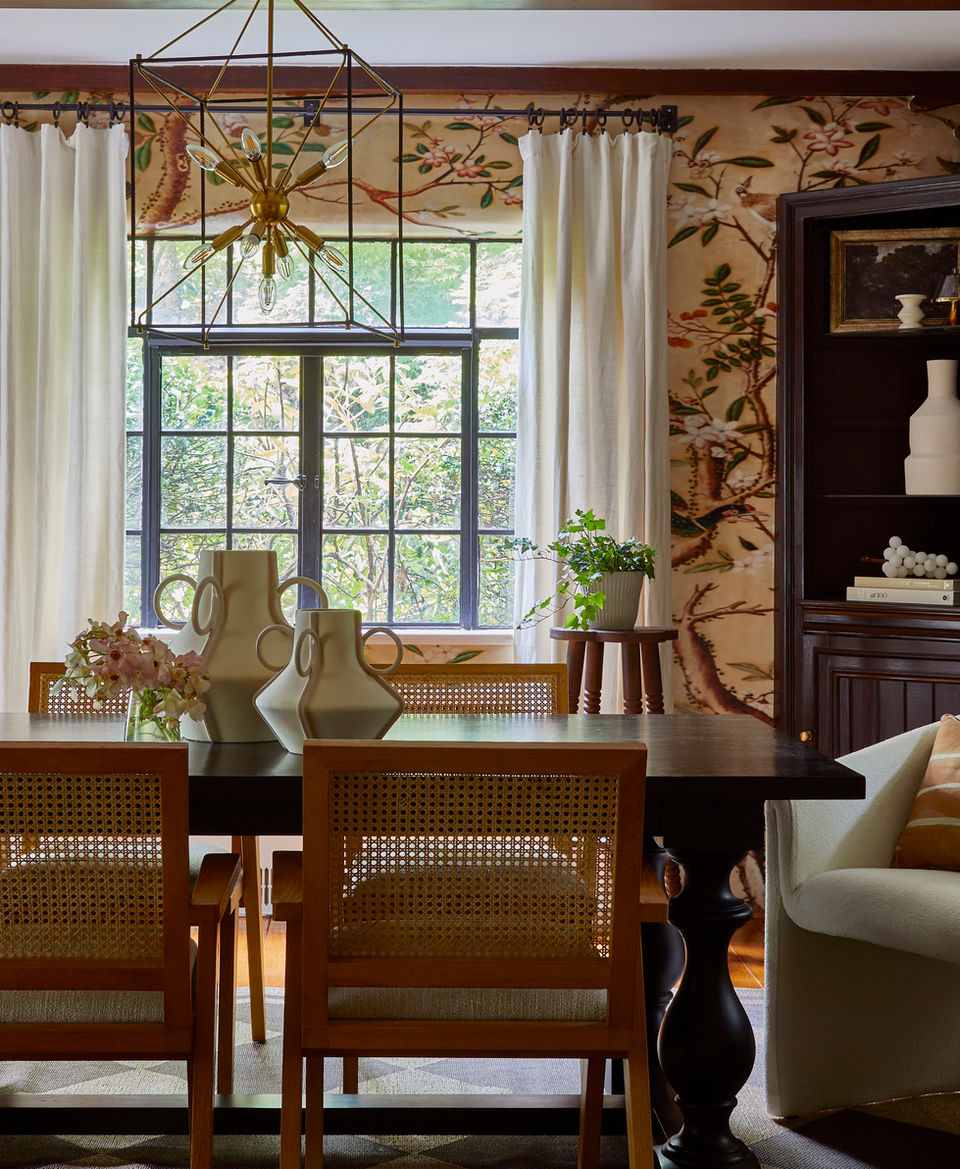 Curated Nest Interior Design - Woodland Drive Rye NY - Dining Room - Modern Tudor Remodel