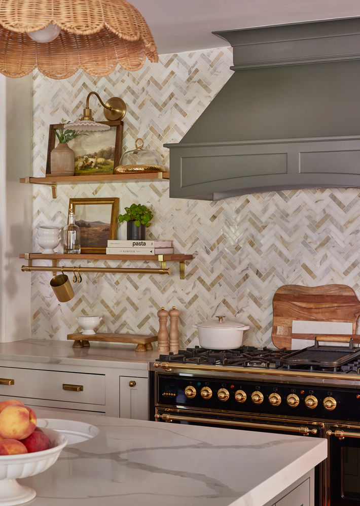 Curated Nest Interior Design - Woodland Drive Rye NY - Kitchen  - Modern Tudor Remodel