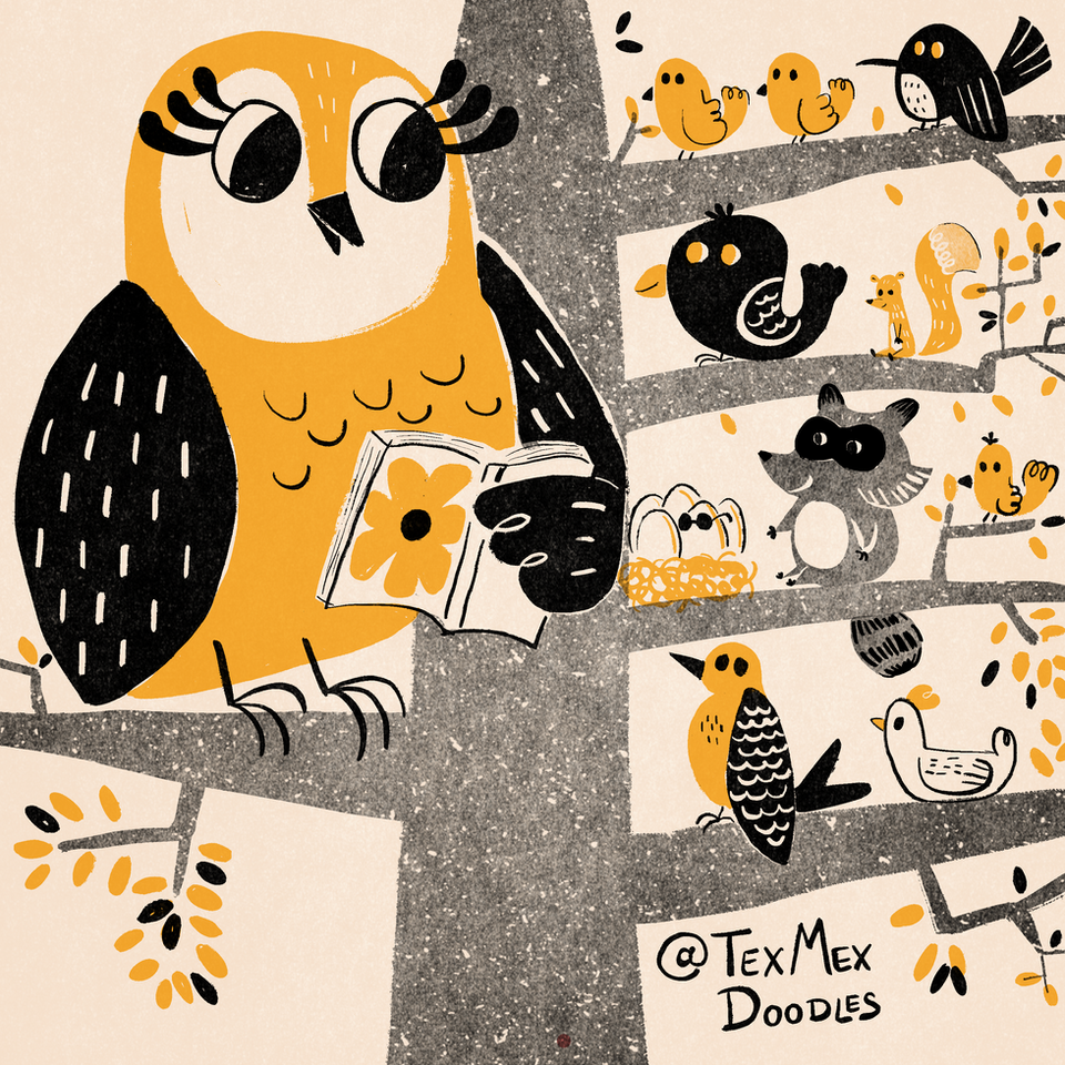 School of forest creatures