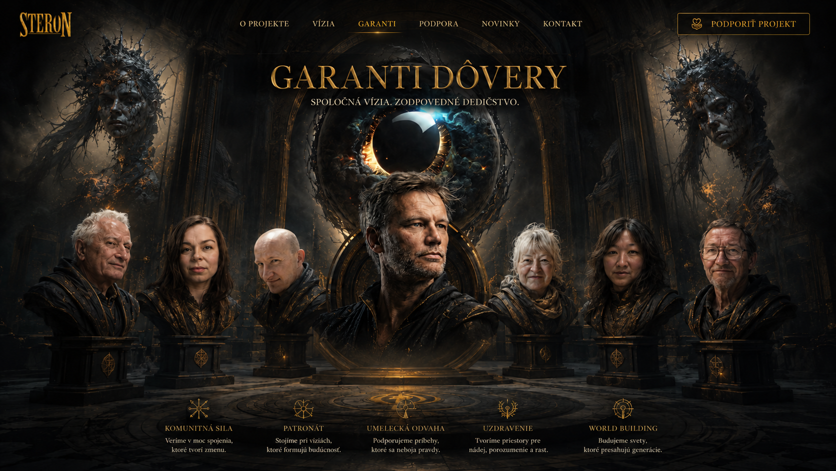Garanti dôvery STERONu – ľudia podporujúci poctivý zámer projektu