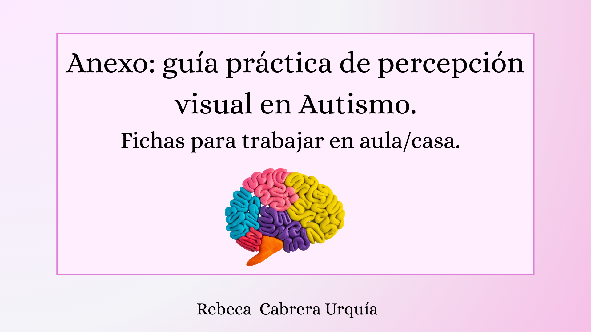 Guía práctica: percepción visual en autismo ( más anexo de actividades)