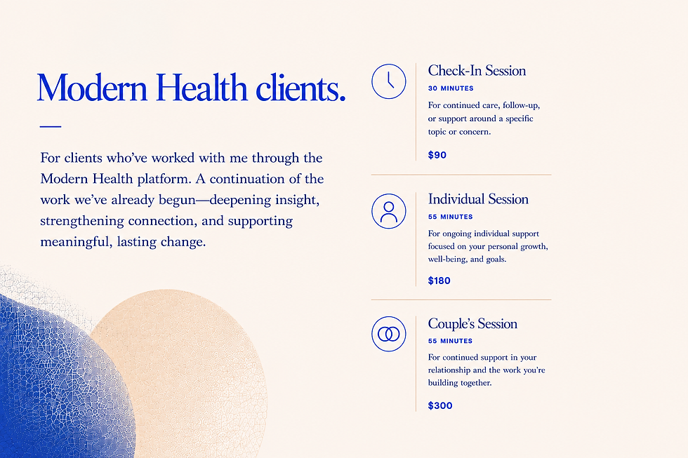 Modern Health support