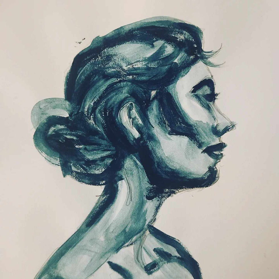 Woman in Blue