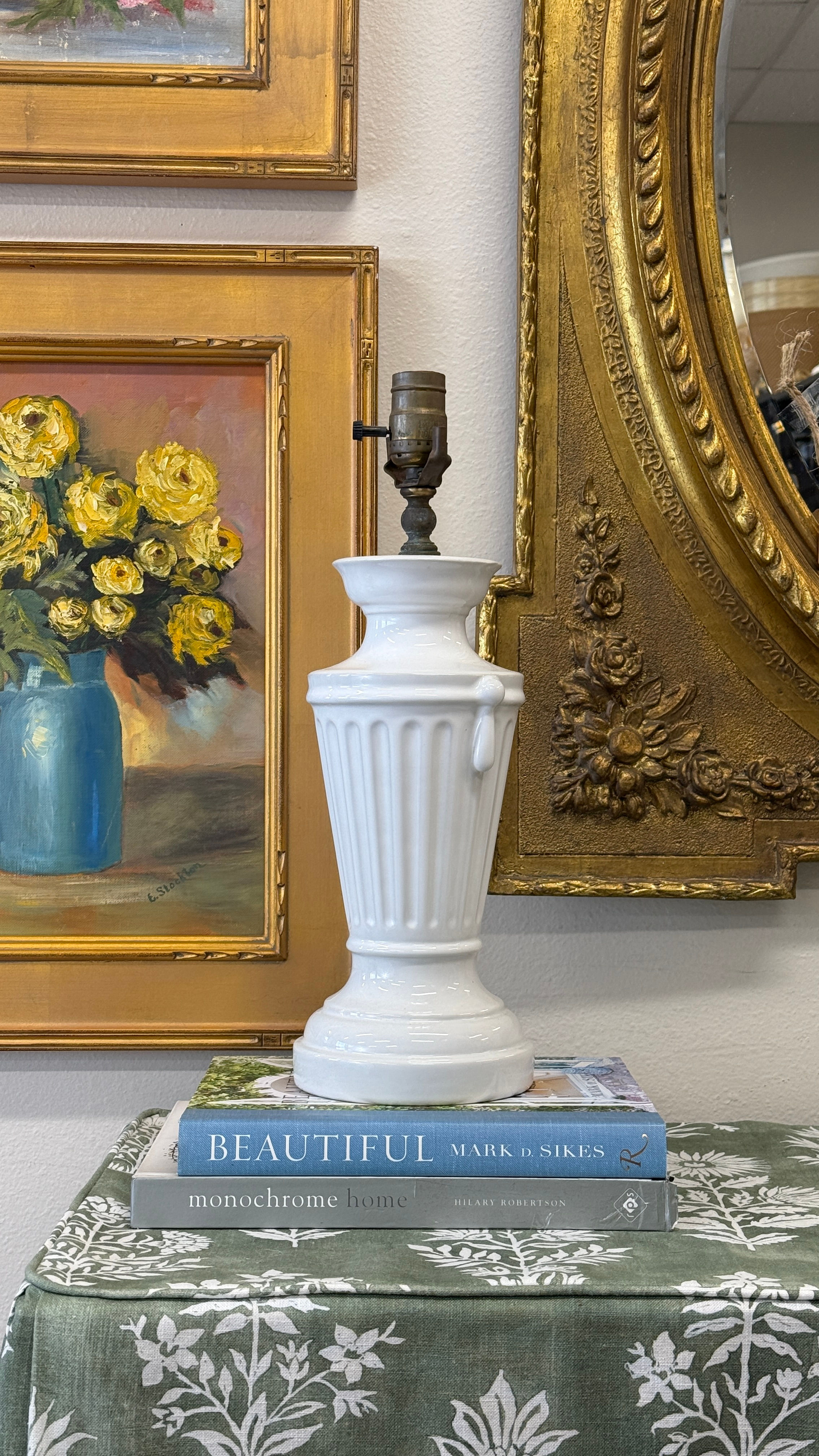 19th Century Column Lamp