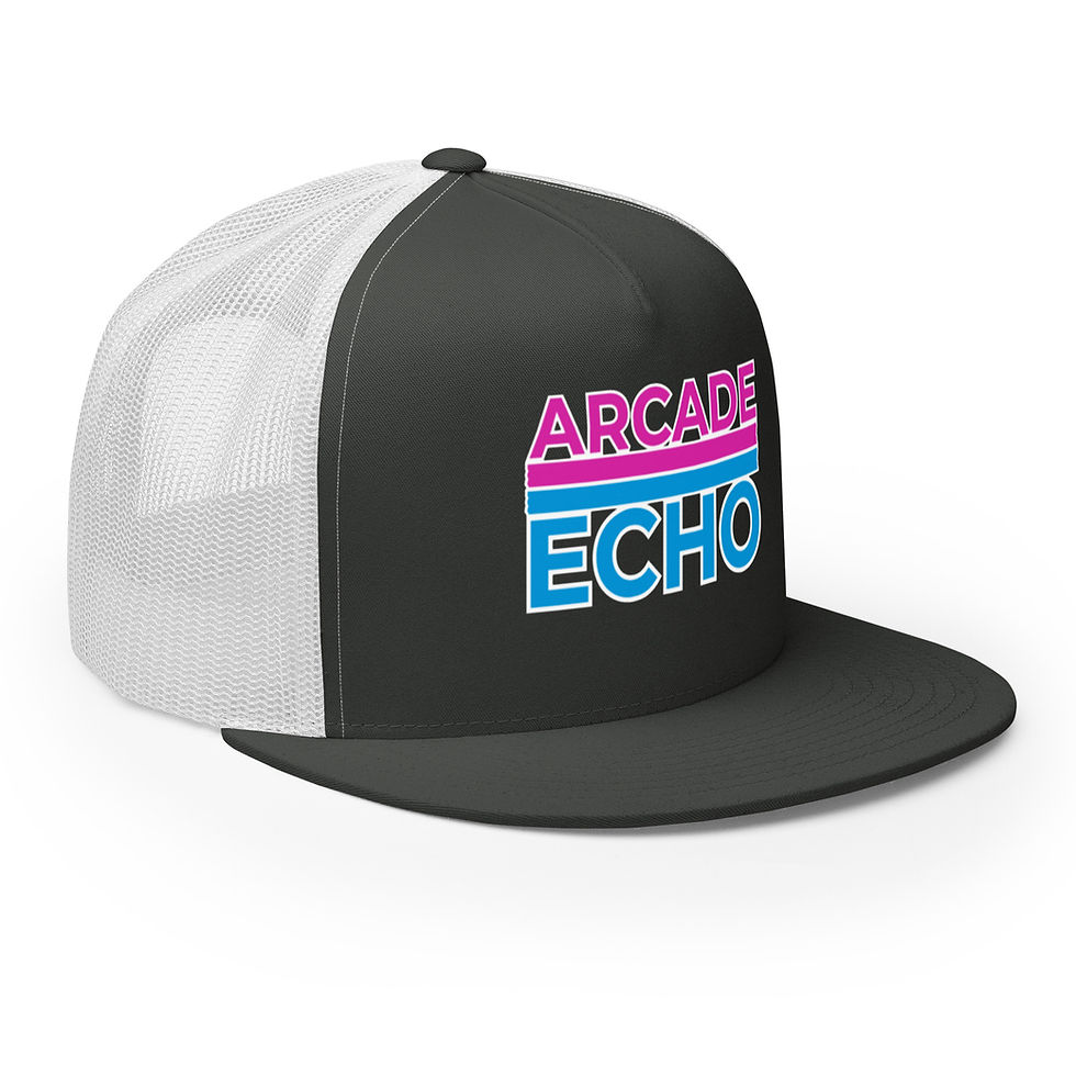 Thumbnail: Arcade Echo Retro Bars Trucker Cap