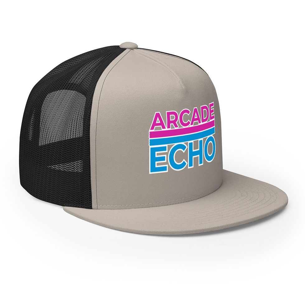 Thumbnail: Arcade Echo Retro Bars Trucker Cap